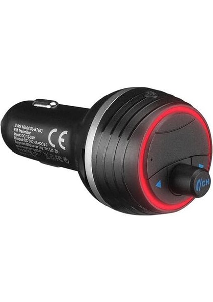 SL-BT403 Rainbow Bluetooth V5.0 LED Ekran Tf Kart 64G(MAX) Çift USB QC3.0+5V/2.4A Hızlı Şarjlı Fm Transmitter fırsatları