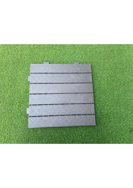 Plastik Deck – Ahşap Görünümlü Zemin Kaplama Karosu (50X50 Cm) (4ADET)