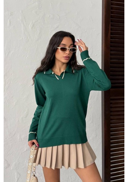 Ribelle Yeşil Triko Kazak