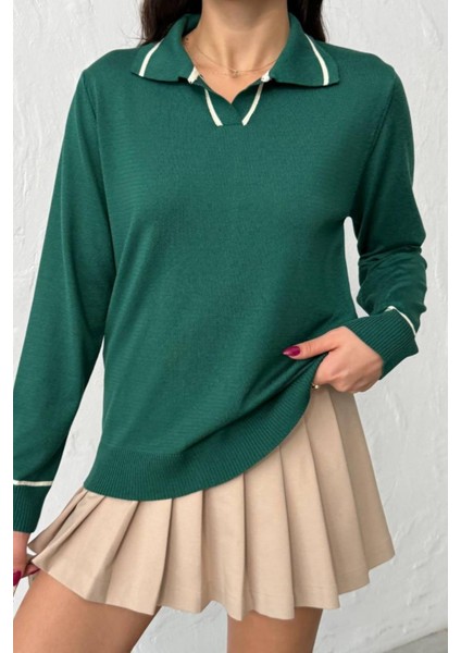 Ribelle Yeşil Triko Kazak modelleri