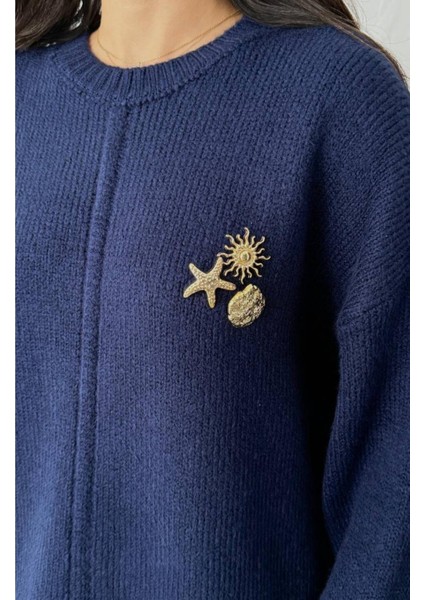 Alora Oversize Lacivert Kazak fiyatları