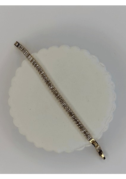 Taşlı Gold Su Yolu Bileklik