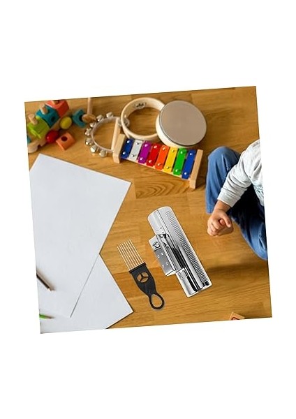 1set Paslanmaz Çelik Guiro Seti Eğitici Müzik Araçları Için Metal Perküsyon Aleti Taşınabilir El Perküsyon Aracı ve Yetişkinler Için Müzik Eğitiminde Kullanım indirimleri