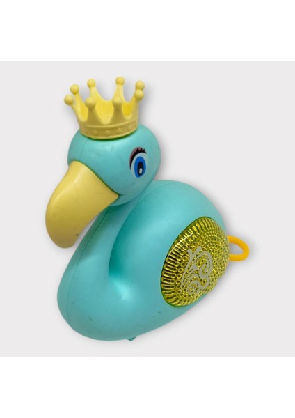 Kurmalı Işıklı Sevimli Flamingo - Yeşil (Lisinya)