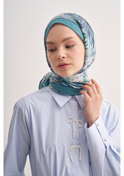 Lily Mavi Vela Floş Şal fiyatları