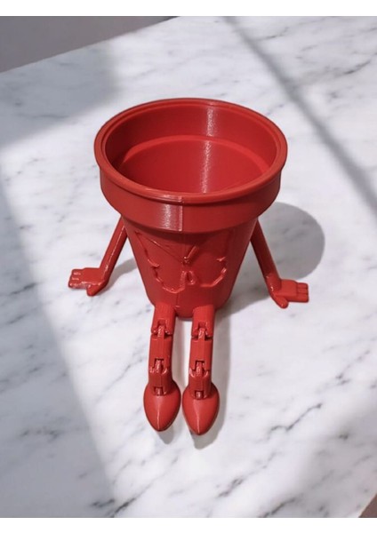 Eklemli Kelebek Figürlü Mini Saksı – Hareketli Bacaklı Dekoratif Saksılık indirimleri