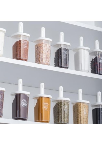 1103 14LÜ Kaydırmalı Kaşıklı Sızdırmaz Kapaklı Etiketli Yağdanlıklı Seti-Saklama Kabı Beyaz fiyatları