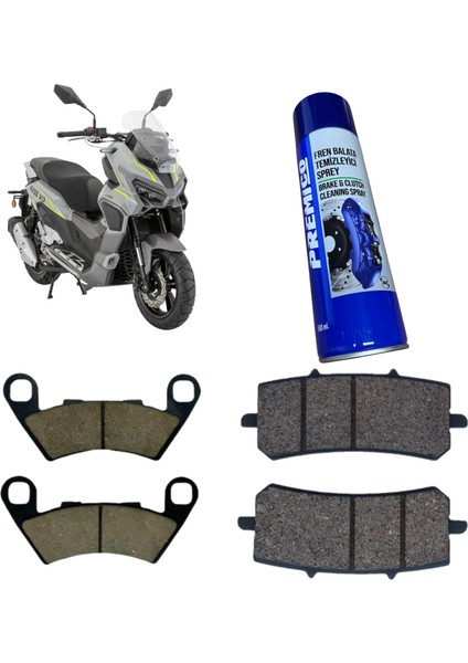 Mondial Ressivo 250 Ön Arka Fren Balatası Boss Balata Sprey Hediye