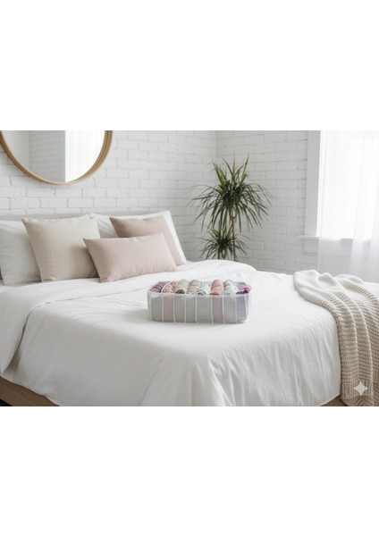 4'lü Organizer L Akordiyon L Boy 8 Bölmeli Çok Amaçlı Dolap Içi ve Çekmece Içi Düzenleyici Cepli fiyatları