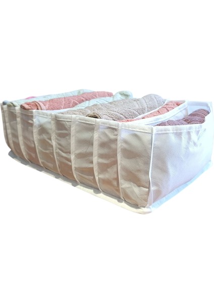 4'lü Organizer L Akordiyon L Boy 8 Bölmeli Çok Amaçlı Dolap Içi ve Çekmece Içi Düzenleyici Cepli fırsatları