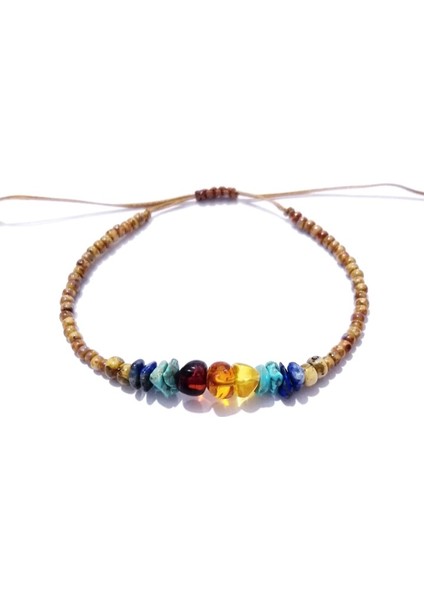 Lapis ve Turkuaz Doğaltaşlı Kehribar ve Miyuki Round Boncuklu Bileklik fiyatları