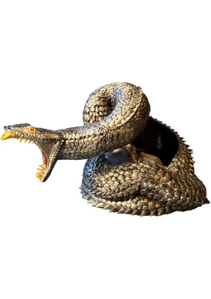 Yılan Figürlü Şaraplık - El Işçiliği ile Boyama