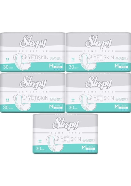 Yetişkin Hasta Bezi Bel Bantlı M - Orta - Medium 150 Adet (5pk*30)