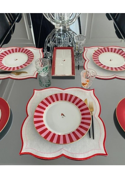 Pembe Damla Amerikan Servis 2'li