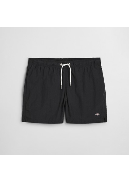 Erkek Siyah Regular Fit Mayo Şort fırsatları