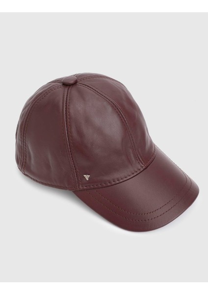 Valguri Hakiki Deri Bordo Unisex Şapka fiyatları