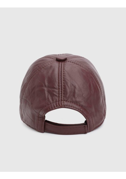 Valguri Hakiki Deri Bordo Unisex Şapka fırsatları
