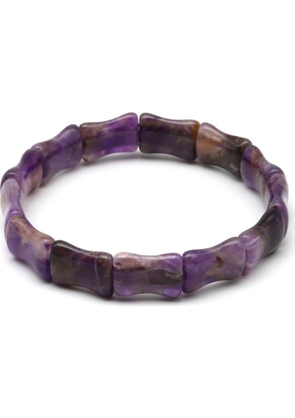 Ametist Doğal Taş Roleks Bileklik 10 x 16 mm Özel Kesim