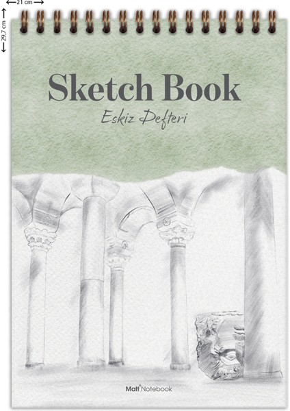 A4 Eskiz Defteri Sketch Book 50 Yaprak 150 gr Kalın Kağıt