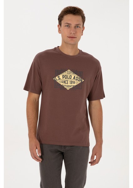 Erkek Kahverengi Tişört 50324811-VR029