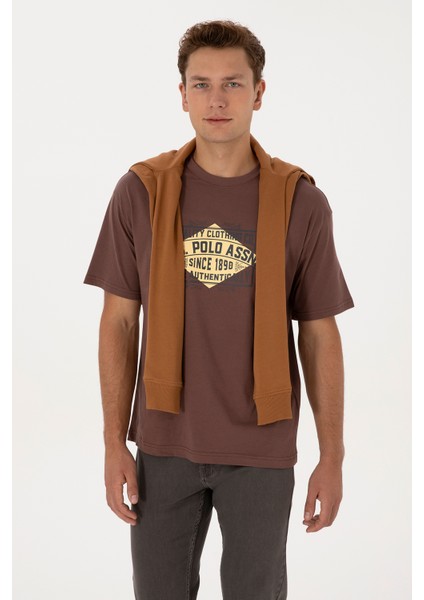 Erkek Kahverengi Tişört 50324811-VR029 modelleri