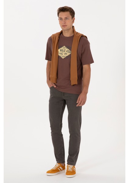 Erkek Kahverengi Tişört 50324811-VR029 fırsatları