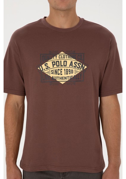 Erkek Kahverengi Tişört 50324811-VR029