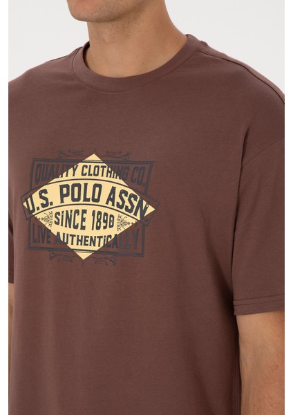 Erkek Kahverengi Tişört 50324811-VR029