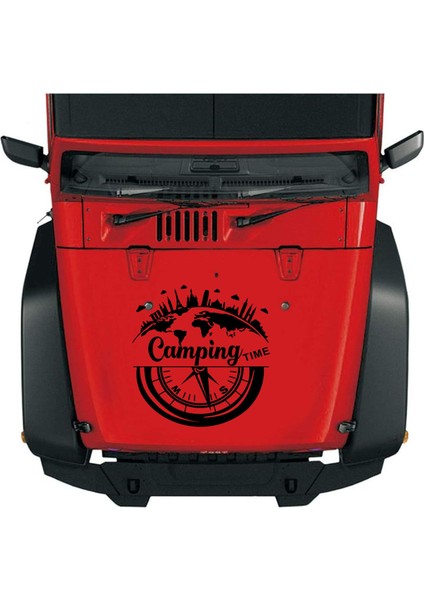 Kamp Sticker, Camping Time,off Road -4x4-Adventure Sticker, Araba Oto Pickup Sticker 02517