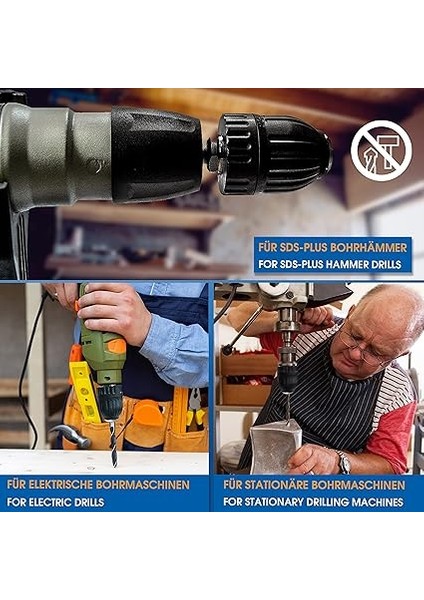 Hızlı Hareket Matkap Aynası 1,5 – 13 mm 1/2 – 20 Unf Adaptörü ile Sds-Plus, Mandren Sds Adaptörü ve Dişli indirimleri