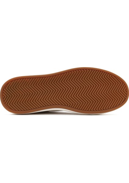 Erkek Beyaz Bağcıklı Deri Sneaker 25WFD693418 fırsatları