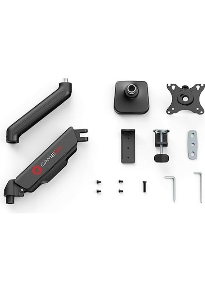 GO-5336 Single Monitor Arm, Gas Spring-Assisted Adjustable Stand, Fits 43 To 81 cm Screens, 9 kg Load, Free-Tilt Design With Cable Management And Keyhole Mounting System - Black modelleri