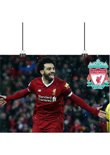 Muhammed Salah Poster3 - Retro Duvar Dekoru
