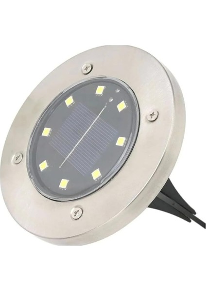 8 Led’li Gömme Solar Güneş Enerjili Zemin Aydınlatma
