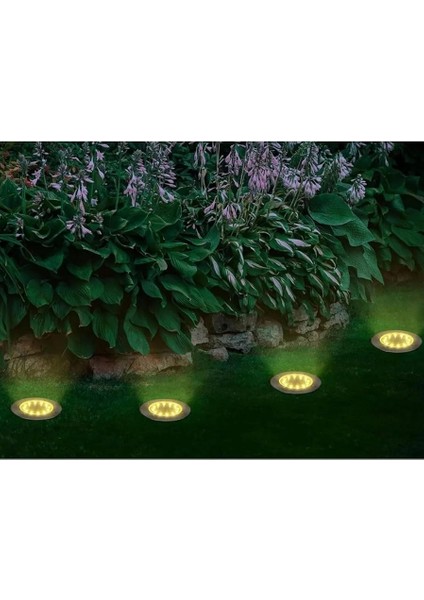 8 Led’li Gömme Solar Güneş Enerjili Zemin Aydınlatma fiyatları