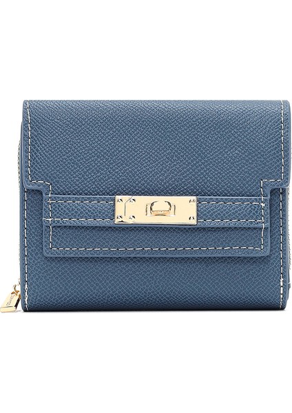 Kadın Mavi Baskılı Cüzdan 000A2D5619CV