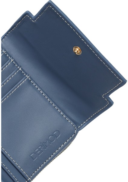 Kadın Mavi Baskılı Cüzdan 000A2D5619CV