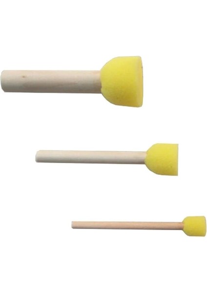 Sünger Tampon Ponpon Fırça Seti 4'lü