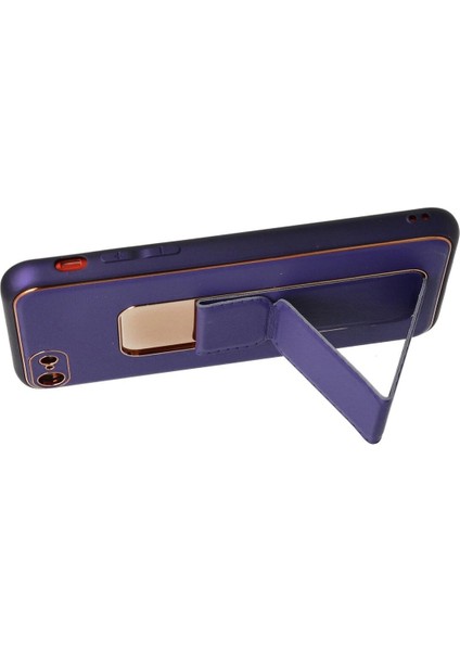 CPT16 iPhone 7 Kılıf Coco Deri Standlı Kapak - Mor modelleri