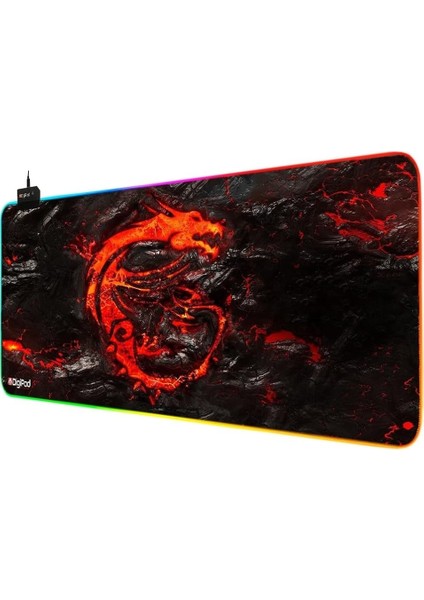 Rgb Oyuncu Mousepad Rgb 70 x 30 Gaming Oyuncu Mouse Pad Kaymaz Taban 4mm Dragon modelleri