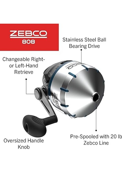 808 Tuzlu Su Spincast Olta Makarası, Abs Eklemeli Paslanmaz Çelik Makara Kapağı, Hızlı Ayarlı Anti-Reverse ve Isırma Uyarılı, 9 kg Misina ile Hazır Makaralanmış, Boy 80, Gümüş modelleri