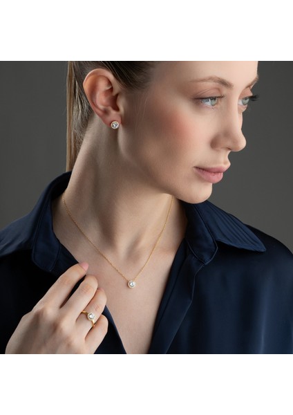 925 Ayar Gümüş 3lü Tektaş Set fırsatları