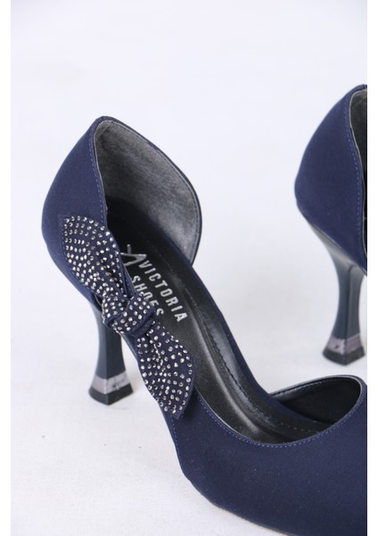 Taşlı Fiyonk Detaylı Ince Topuklu Abiye Kadın Ayakkabı modelleri