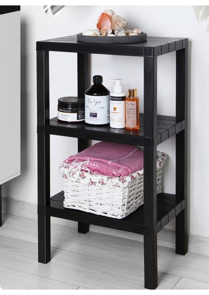 Ombeg 3 Katlı Modüler Raf – Çok Amaçlı Banyo Mutfak Balkon Salon Bahçe Organizeri Düzenleyici