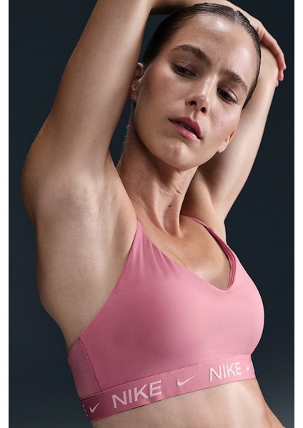 Indy Light-Support Padded Adjustable Sports Bra Kadın Spor Bra Pembe