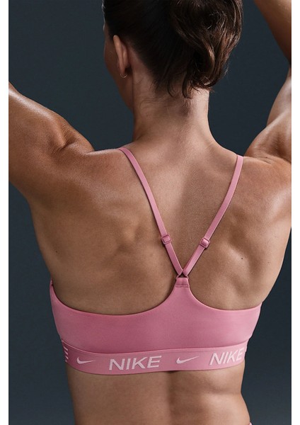 Indy Light-Support Padded Adjustable Sports Bra Kadın Spor Bra Pembe fiyatları