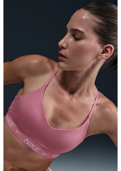 Indy Light-Support Padded Adjustable Sports Bra Kadın Spor Bra Pembe modelleri
