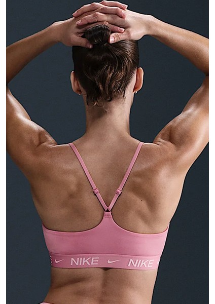 Indy Light-Support Padded Adjustable Sports Bra Kadın Spor Bra Pembe fırsatları