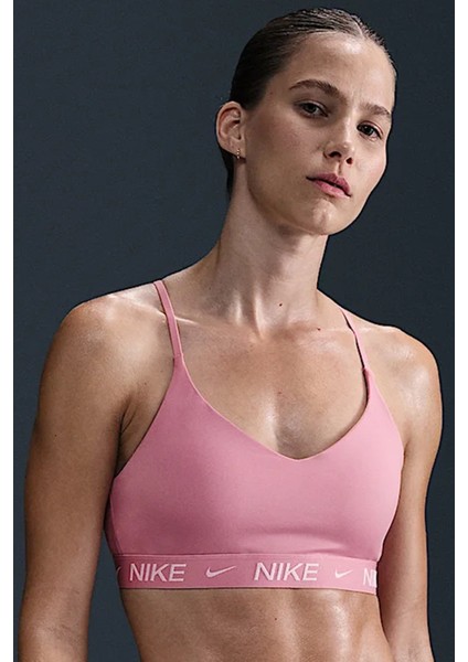 Indy Light-Support Padded Adjustable Sports Bra Kadın Spor Bra Pembe indirimleri
