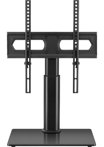 Ayarlanabilir Tv Standı 27-65 Inç Ekran Için Temperli Cam Tabanlı Tek Bilgisayar Monitörü